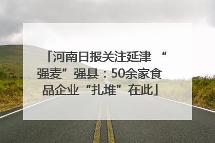 河南日报关注延津 “强麦”强县：50余家食品企业“扎堆”在此