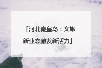 河北秦皇岛：文旅新业态激发新活力