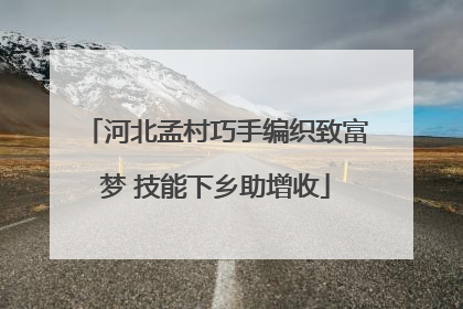 河北孟村巧手编织致富梦 技能下乡助增收