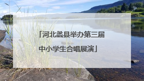 河北蠡县举办第三届中小学生合唱展演