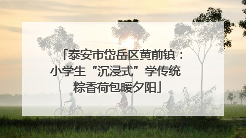 泰安市岱岳区黄前镇：小学生“沉浸式”学传统 粽香荷包暖夕阳