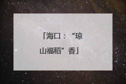 海口：“琼山福稻”香