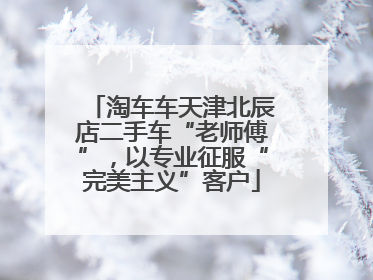 淘车车天津北辰店二手车“老师傅”，以专业征服“完美主义”客户