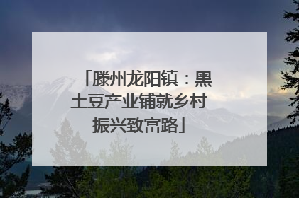 滕州龙阳镇：黑土豆产业铺就乡村振兴致富路