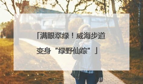 满眼翠绿！威海步道变身“绿野仙踪”