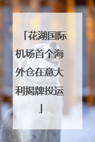 花湖国际机场首个海外仓在意大利揭牌投运