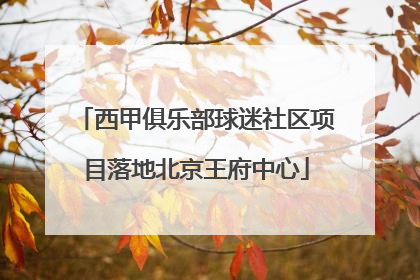 西甲俱乐部球迷社区项目落地北京王府中心