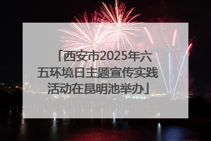 西安市2025年六五环境日主题宣传实践活动在昆明池举办