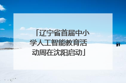 辽宁省首届中小学人工智能教育活动周在沈阳启动