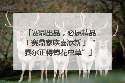 赛鼎出品，必属精品！赛鼎家族喜添新丁“赛尔正得蝉花虫草”