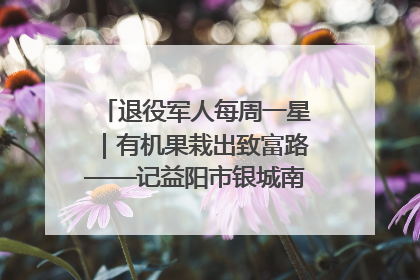 退役军人每周一星｜有机果栽出致富路——记益阳市银城南湖蔬果农民专业合作社总经理晏桂明