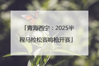 青海西宁：2025半程马拉松赛鸣枪开赛