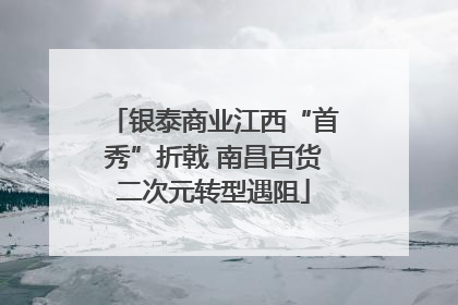 银泰商业江西“首秀”折戟 南昌百货二次元转型遇阻