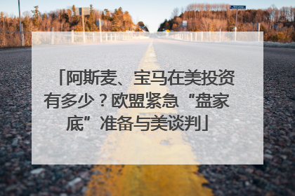 阿斯麦、宝马在美投资有多少？欧盟紧急“盘家底”准备与美谈判