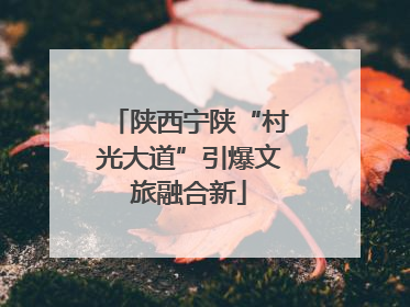 陕西宁陕“村光大道”引爆文旅融合新
