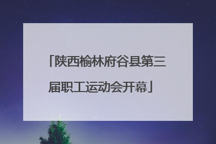 陕西榆林府谷县第三届职工运动会开幕