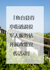 鱼台县谷亭街道退役军人服务站开展政策宣传活动