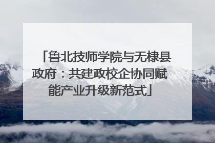 鲁北技师学院与无棣县政府：共建政校企协同赋能产业升级新范式