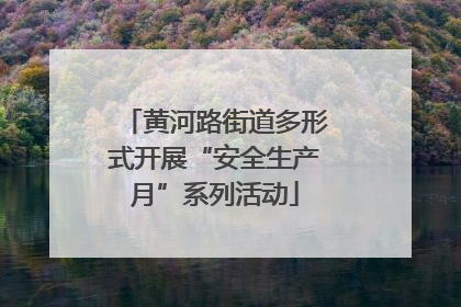 黄河路街道多形式开展“安全生产月”系列活动