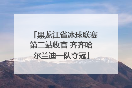 黑龙江省冰球联赛第二站收官 齐齐哈尔兰迪一队夺冠