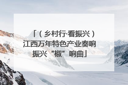 （乡村行·看振兴）江西万年特色产业奏响振兴“椒”响曲