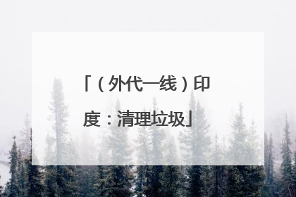 （外代一线）印度：清理垃圾