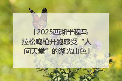 2025西湖半程马拉松鸣枪开跑感受“人间天堂”的湖光山色