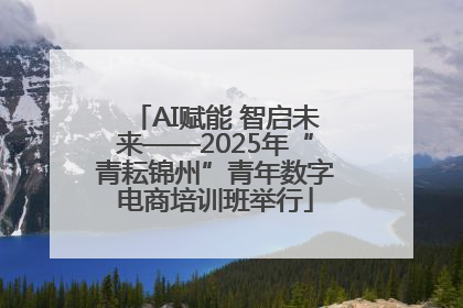 AI赋能 智启未来——2025年“青耘锦州”青年数字电商培训班举行