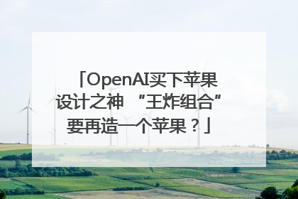 OpenAI买下苹果设计之神 “王炸组合”要再造一个苹果？