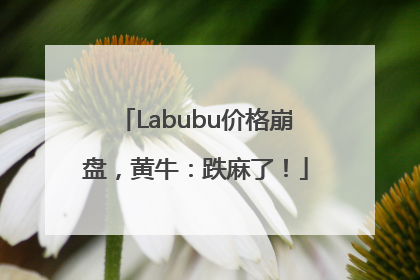 Labubu价格崩盘，黄牛：跌麻了！