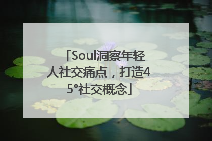 Soul洞察年轻人社交痛点，打造45°社交概念